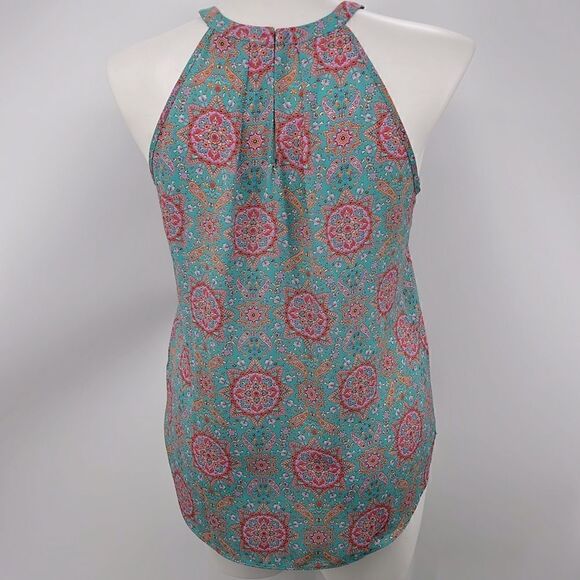 Cynthia Rowley mandala aqua orange tank top large - Picture 5 of 5